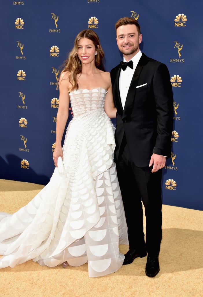 Justin timberlake jessica biel: Red Carpet Dresses,  Emmy Award,  couple outfits,  Jessica Biel,  Justin Timberlake  