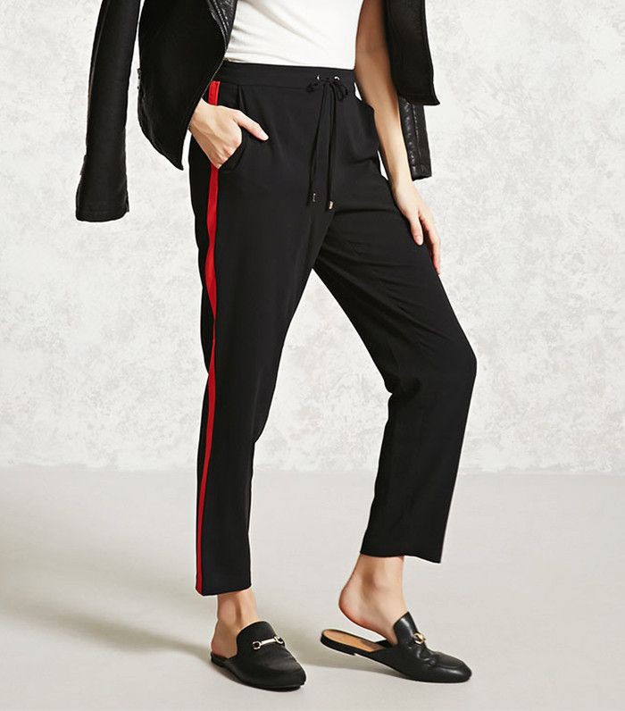 Tops and Bottoms Outfits With Side Stripe Trousers For women: Stripe Trousers,  Fashion accessory,  Trouser Outfits  