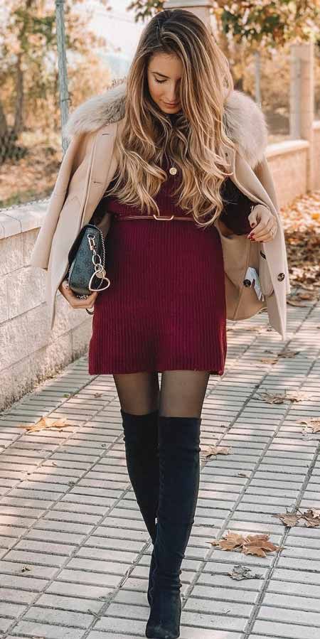 Cute christmas outfits for women | Birthday Dinner Outfit Ideas Winter