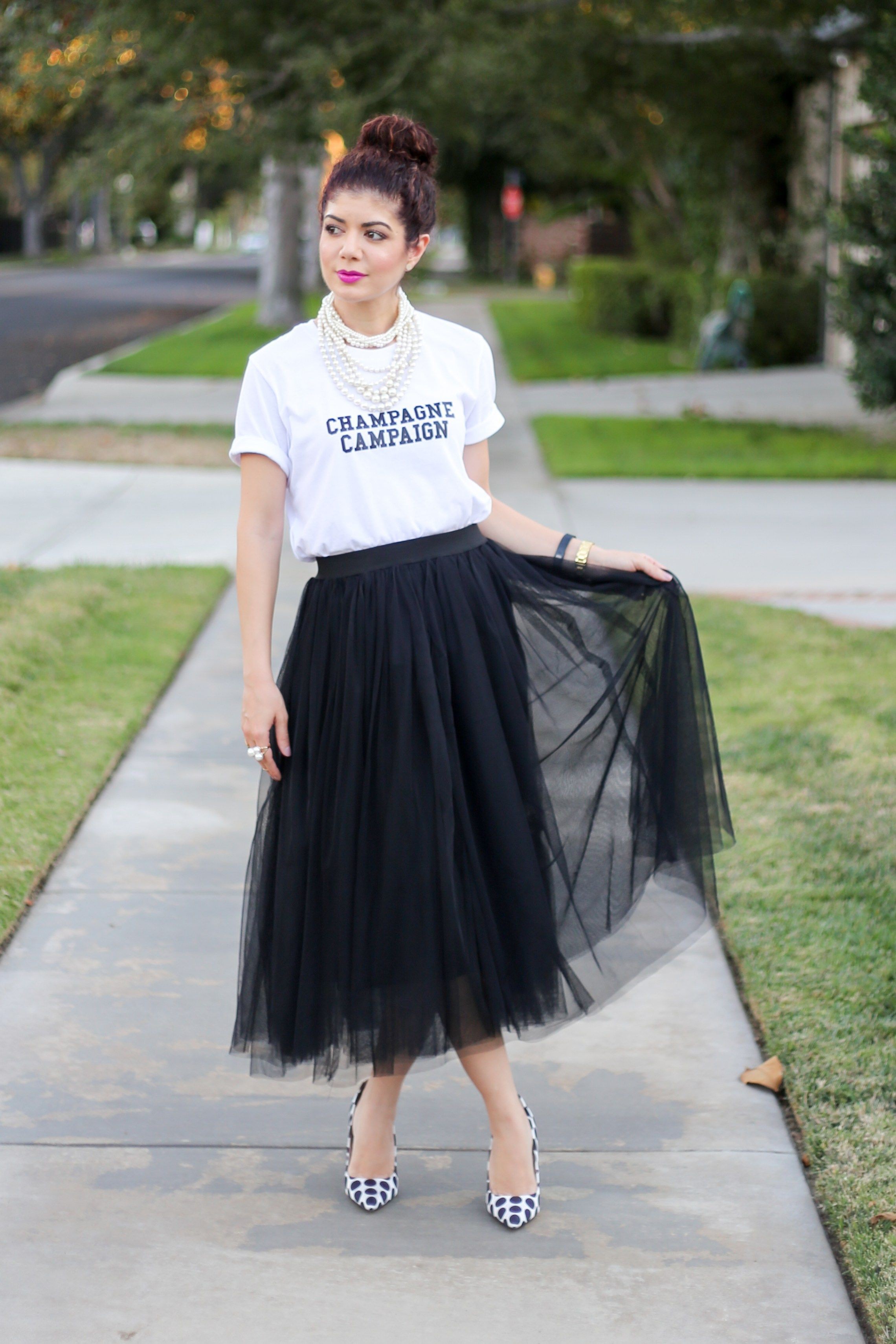 Dazzling ideas for style tulle skirt, Pencil skirt | Outfit With Midi ...