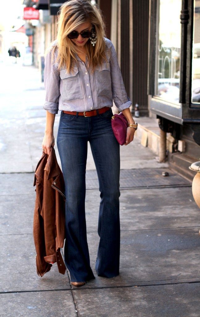 Suggestions for cool 70s retro style, Retro style: fashion blogger,  Vintage clothing,  Retro style,  Bootcut Jeans  