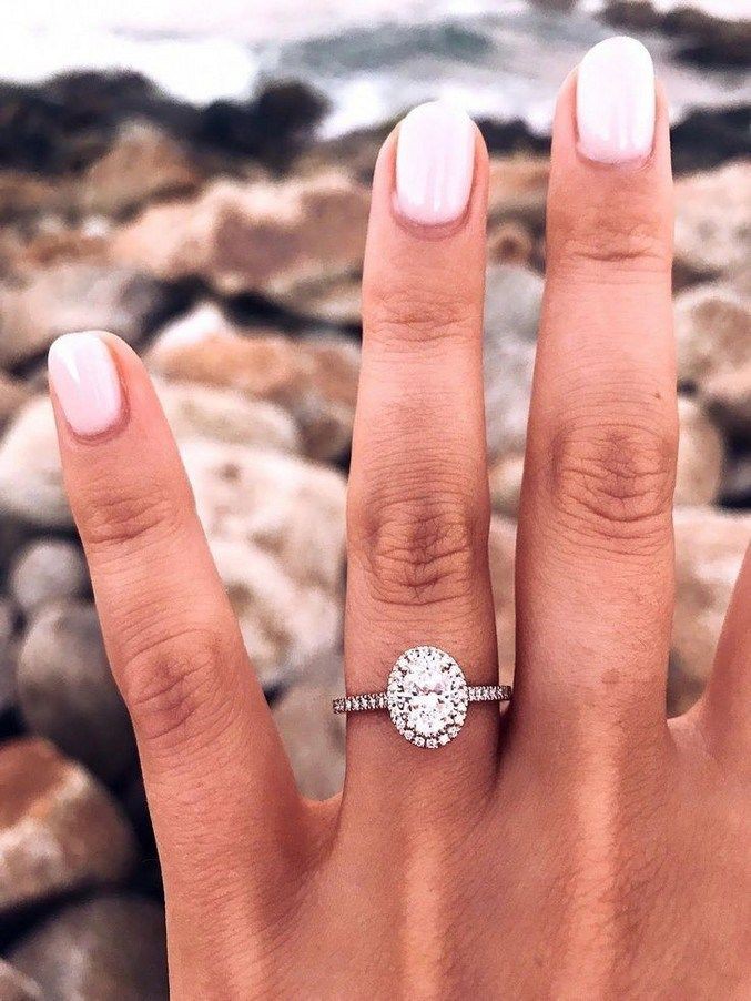 Rose gold oval engagement ring: Wedding ring,  Engagement ring,  white gold,  Diamond cut,  Princess cut  