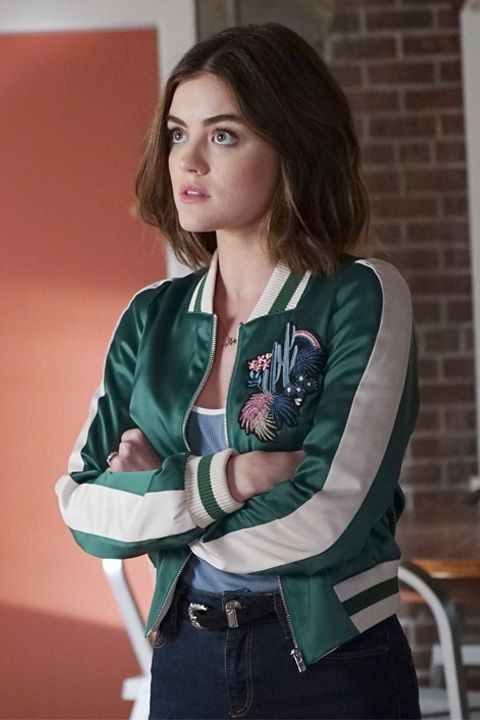 Just cute eleanor shellstrop, Pretty Little Liars: Lucy Hale,  Troian Bellisario,  Aria Montgomery,  Jacket Outfits  