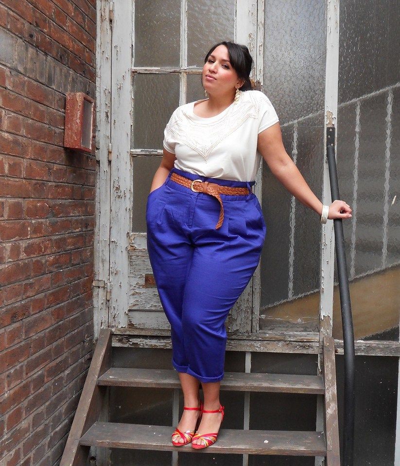 Find out more on sakina b, CalÃ§a Clochard: Plus size outfit  