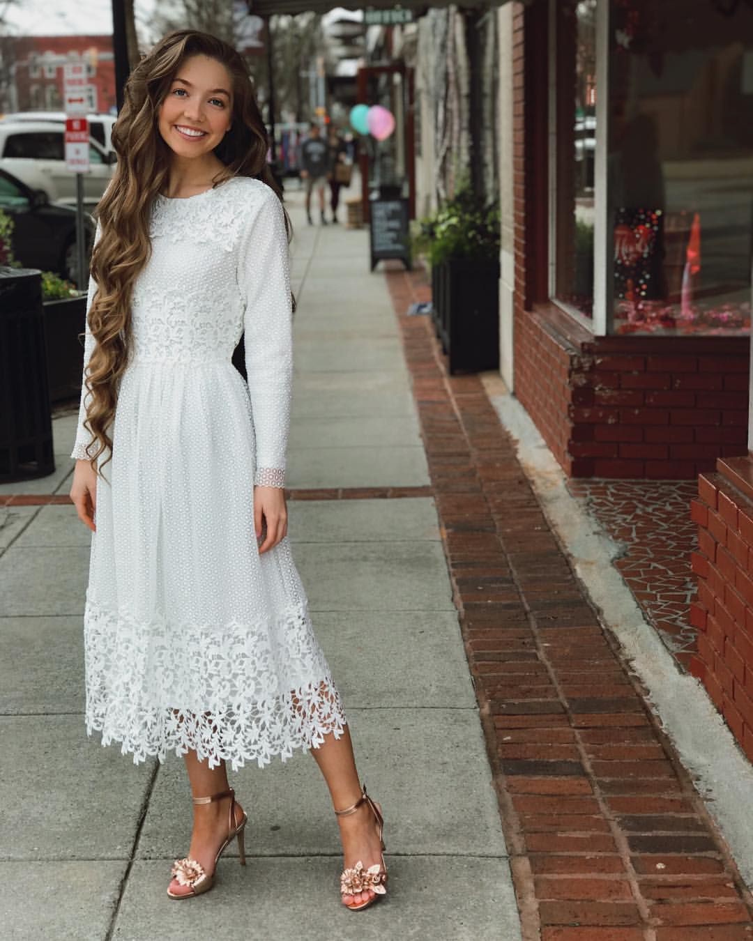 Outfit Ideas For Church, Modest fashion, Wedding dress