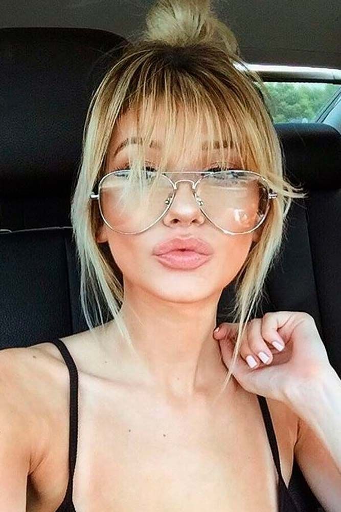 Find these great cherie madeleine bangs, Long hair: Long hair,  Hairstyle Ideas,  Short hair,  Wardrobe Stylist,  Bun Hairstyle  