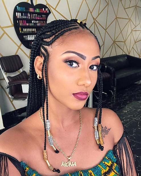 Street fashion tips for fulani braids, Artificial hair integrations: African Americans,  Box braids,  Braids Hairstyles,  Fula people  