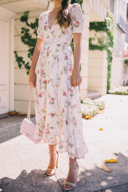 Floral wrap dress wedding guest: Wrap dress,  Floral design,  Maxi dress,  Floral Dresses  