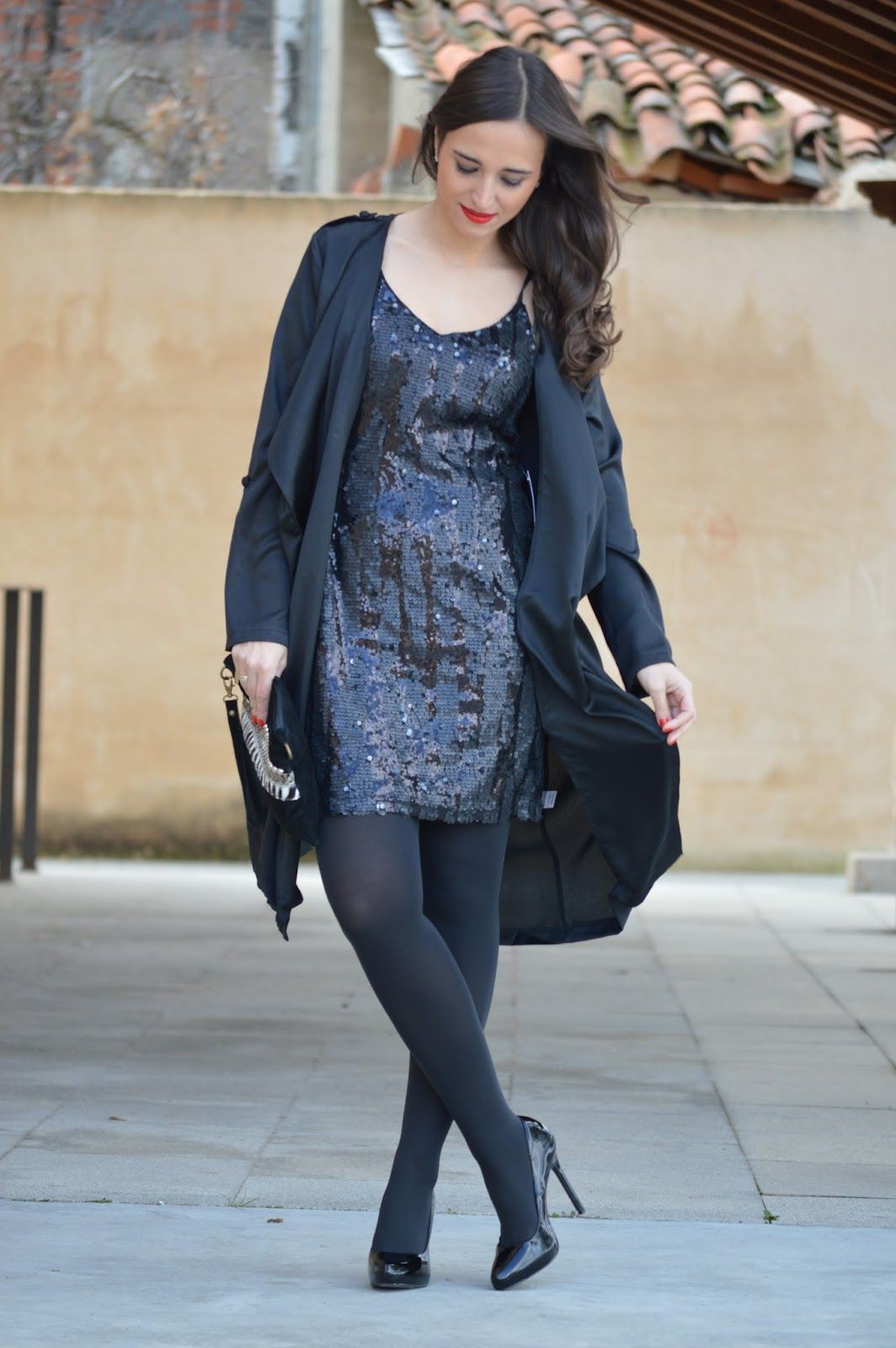 Nice ideas for black tights heels, Little black dress: High-Heeled Shoe,  Stiletto heel,  Tights outfit,  black dress  