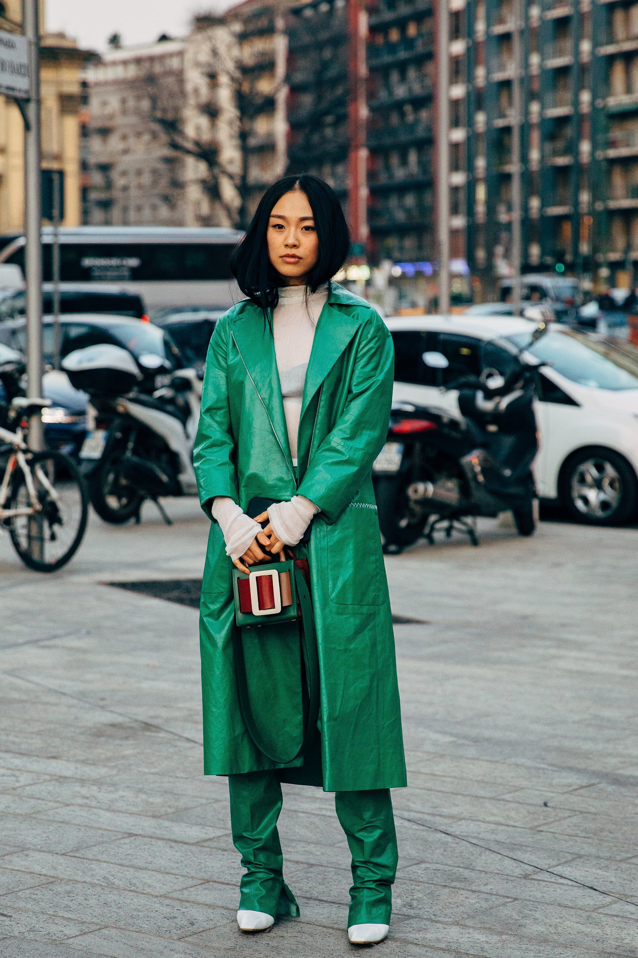 Outfits With Green Pants, Milan Fashion Week: Street Style,  Fashion week,  Green Pant Outfits  