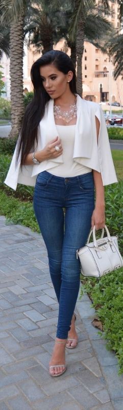 blue jeans outfit, Casual wear ...