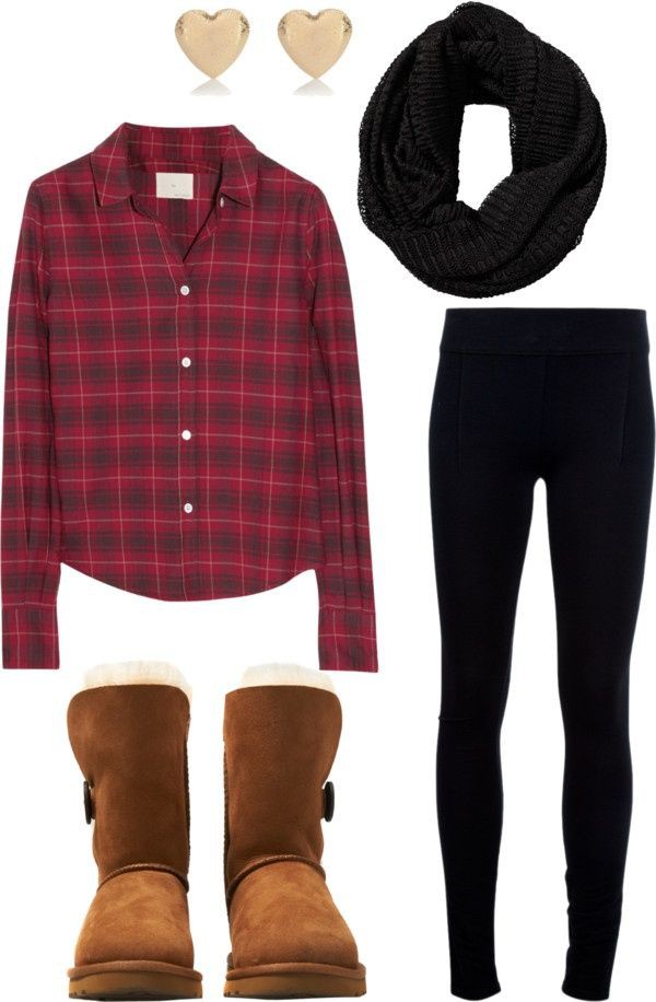 Cute winter outfits polyvore, Casual wear: winter outfits,  Snow boot,  Casual Outfits,  Uggs Outfits  