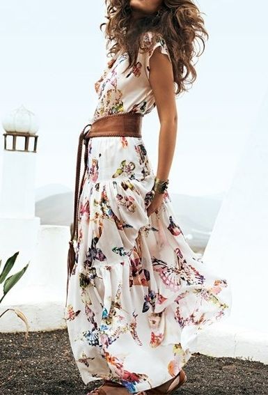 New York fashion brazilian dress style, Bohemian style: Bohemian style,  Hello Molly,  Maxi dress,  Boho Dress,  Casual Outfits,  Maxi Dress Shoes  