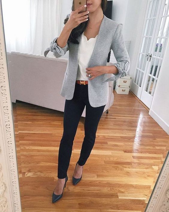 Casual Blazer Outfits Female, Casual wear, Petite size | Casual Blazer Outfits  Female | Blazer Outfits, Business casual, Casual wear