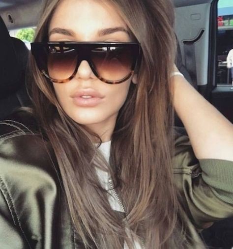 Women Sunglasses Ideas, Long hair, Layered hair | Women Sunglasses ...