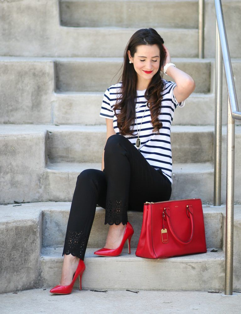 Red heels business attire, Business casual: High-Heeled Shoe,  shirts,  Business casual,  Red Shoes Outfits  