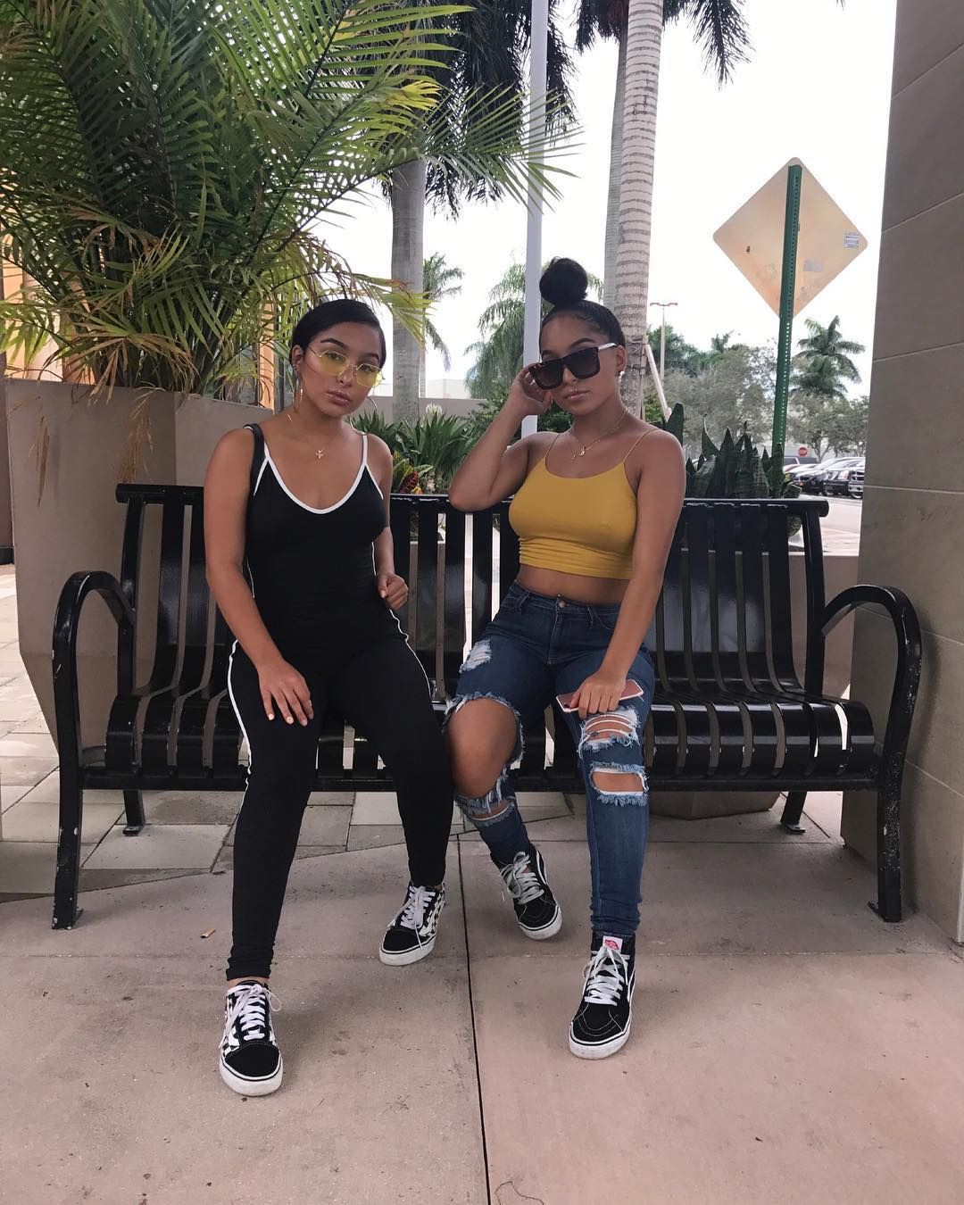 Siangie twins outfits summer: Crop top,  Baddie Outfits,  SiAngie Twins  