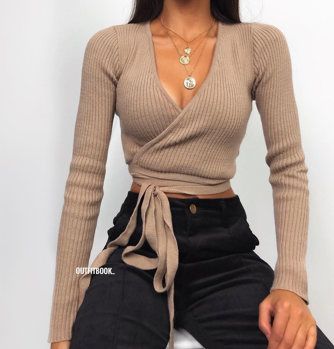 Cropped Sweaters Outfits, Casual wear | Cropped Sweaters Outfits ...