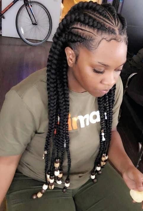 Creative braids for black hair: Long hair,  African Americans,  Box braids,  Braids Hairstyles,  Hair Care,  Black hair  