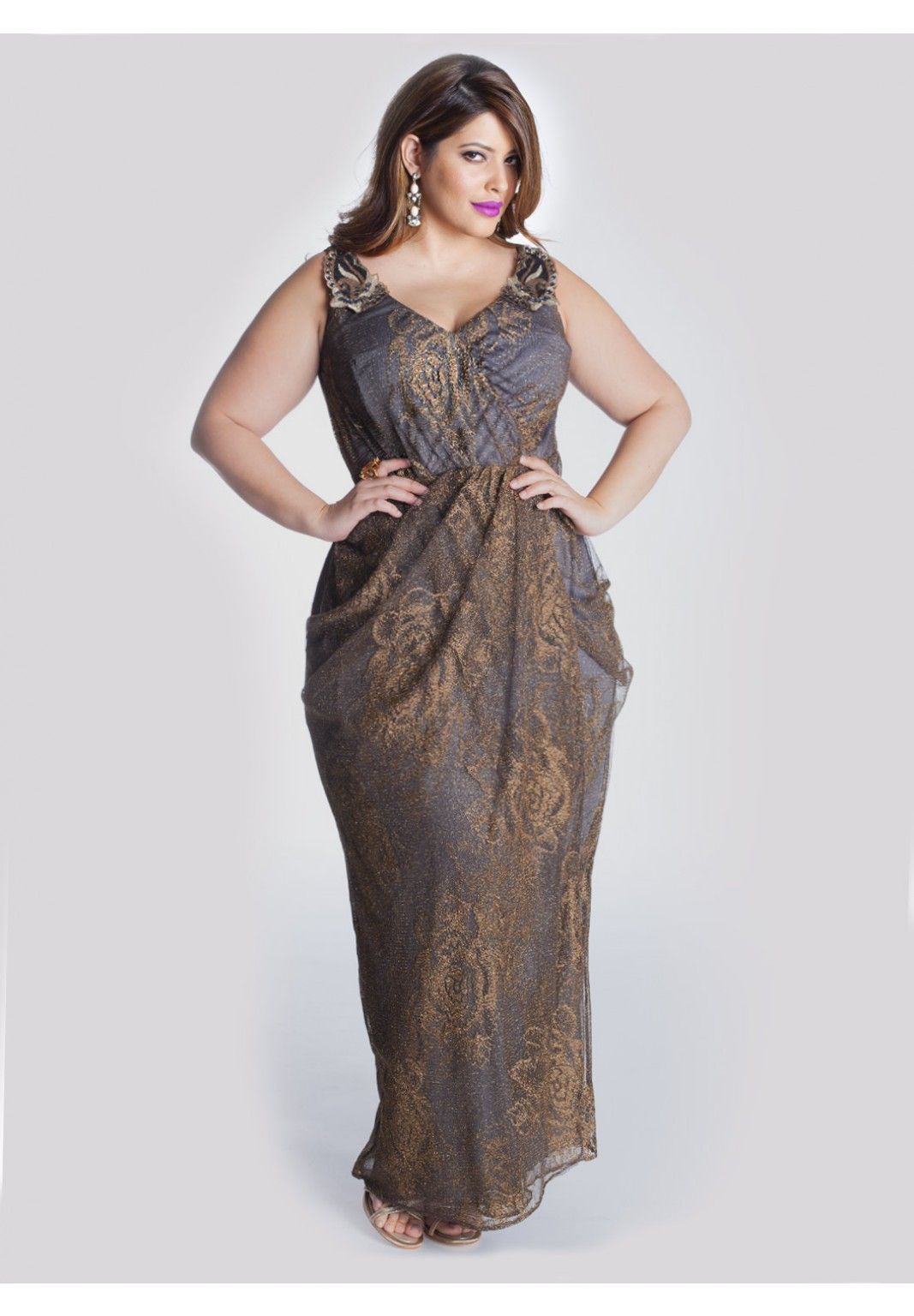 Plus size gown for godmother: party outfits,  Plus size outfit,  Wedding dress,  Evening gown,  Plus-Size Model,  Formal wear  