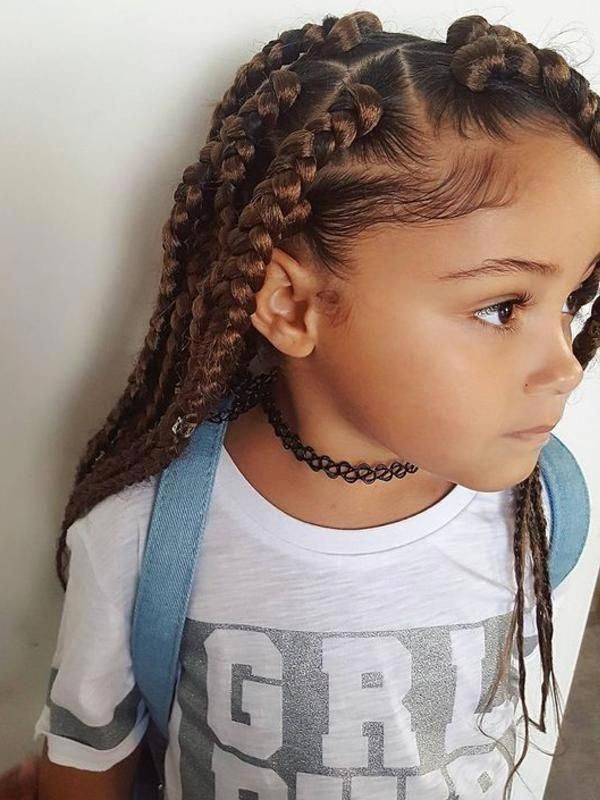 Box braids for kids: Lace wig,  Hairstyle Ideas,  Crochet braids,  Box braids,  French braid,  Box Braids Hairstyle,  Kids Braids  