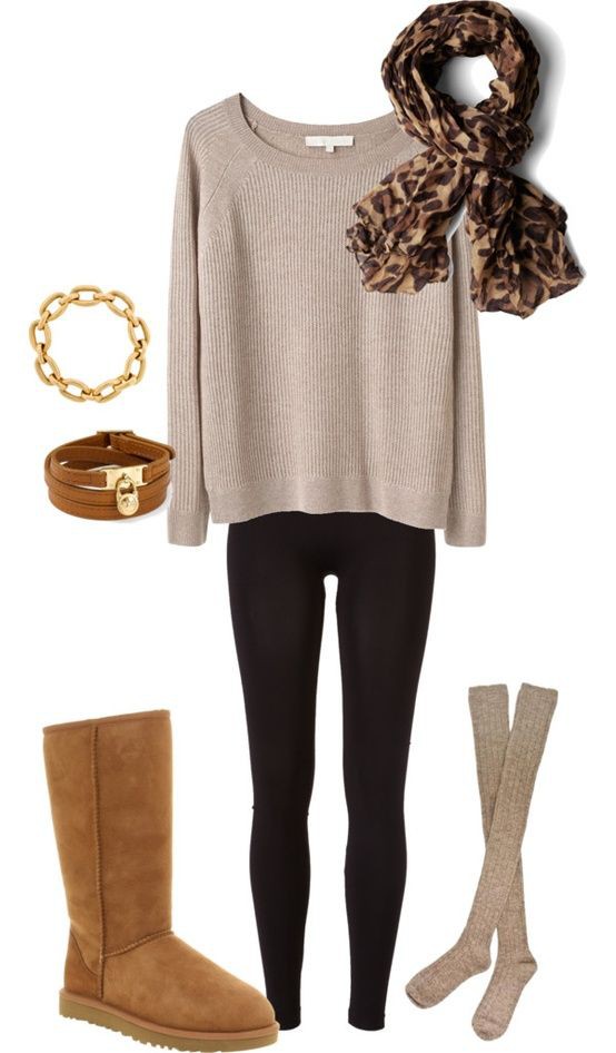 Cute outfits with uggs, Casual wear: winter outfits,  Snow boot,  Casual Outfits,  Uggs Outfits  