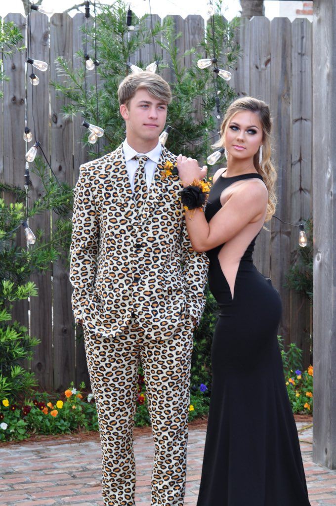 Hoco Couple Outfits | Animal print ...