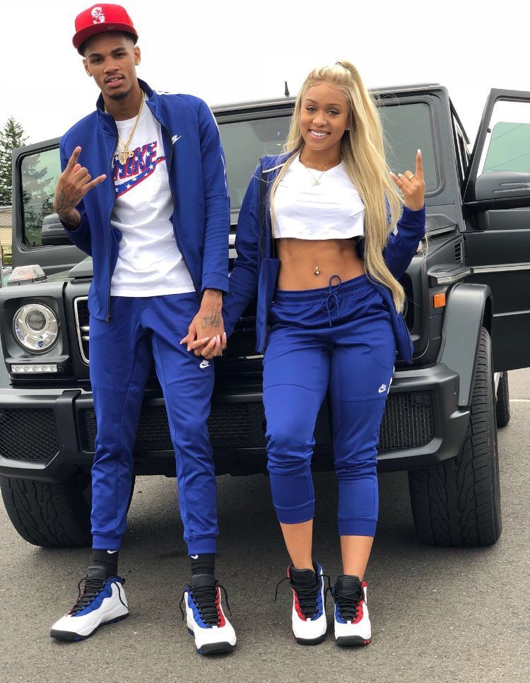 blue jordan outfit