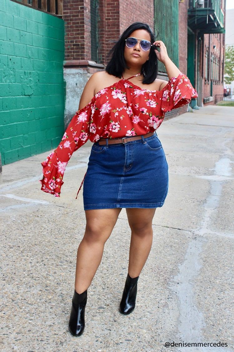 Mini skirt outfit plus size | Crop Top Outfits Plus | Clothing Crop Outfits, skirt