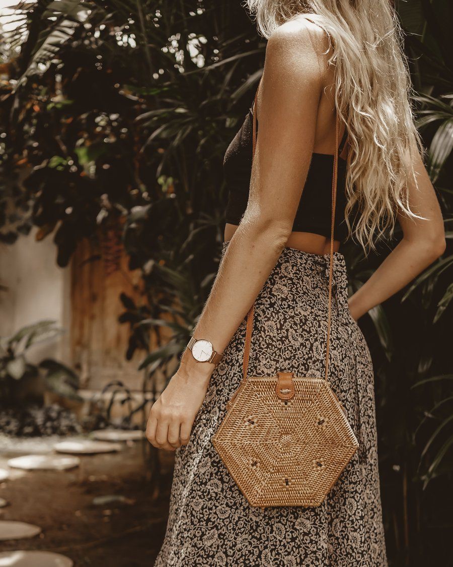 Rattan bag square bali bag: Hobo bag,  Brunch Outfit  