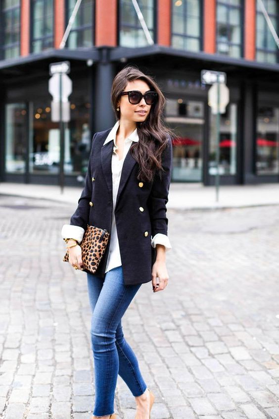 casual blazer outfits female