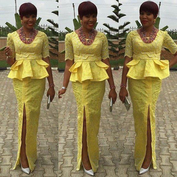 Latest Aso ebi Kaba And Slits Styles: Wedding dress,  Evening gown,  African Dresses,  shirts,  Aso ebi,  Kaba Styles  