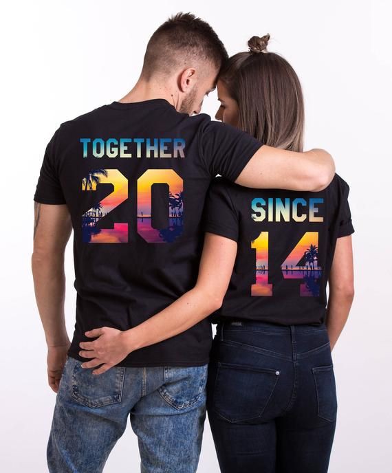 Together since couple shirt, EpicTees4You: Clothing Ideas,  couple outfits,  Wedding anniversary  