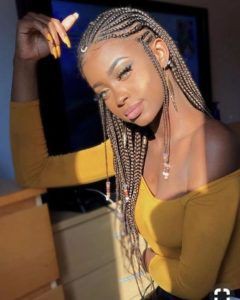 Check these adorable instagram cornrows braids, Artificial hair integrations: Box braids,  Black Women,  French braid,  Wardrobe Stylist,  Black hair  