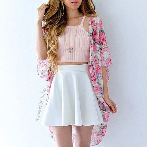 Crop top with skirt outfit | Outfits ...