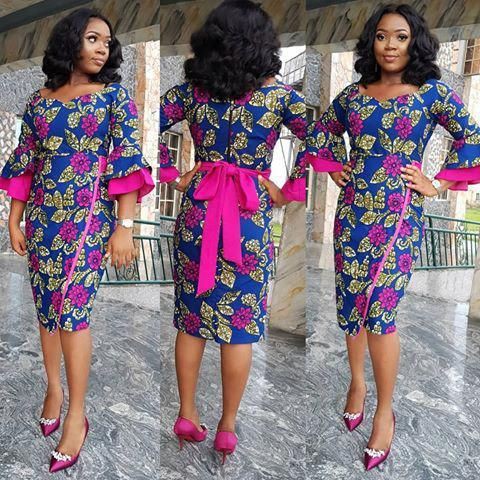 Cool ideas for fashion model, African wax prints: Wedding dress,  Evening gown,  African Dresses,  Aso ebi,  Short Dresses  
