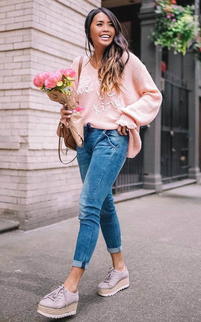 Outfit Ideas With Sweaters, Never Get Tired: Platform shoe,  Sweaters Outfit  