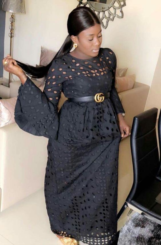 Kaba and Slit style for funerals in Ghana: African Dresses,  Aso ebi,  Folk costume,  Kaba Styles  