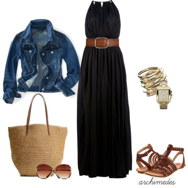 Outfit maxi vestido negro, Casual wear | Shoes With A Maxi Dress | Casual  wear, Dress Up, Evening gown