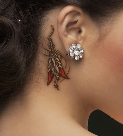 145 Pretty Behind the Ear Tattoos That Will Please You