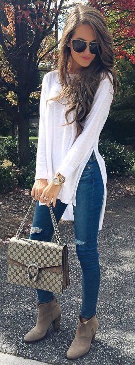 Winter casual church outfits, Casual wear | Blue Jeans Top Combination ...