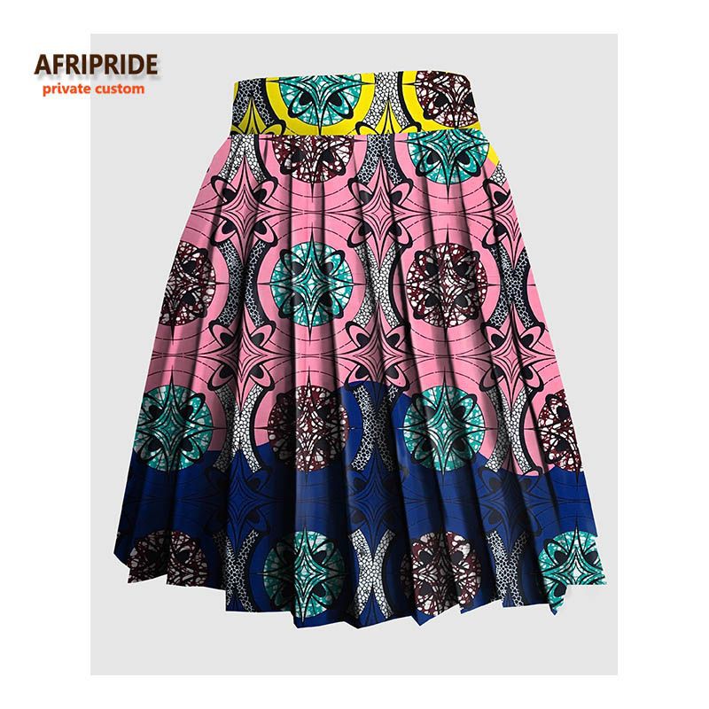 pleated ankara skirt