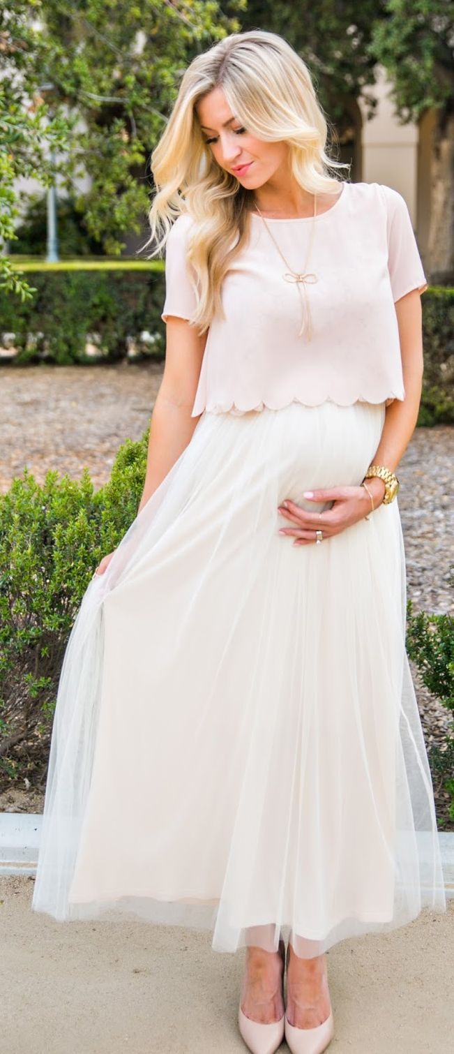 Cute Outfit Ideas For Pregnant Ladies For baby shower: Evening gown,  Crop top,  Maternity clothing,  Baby shower,  Maternity Outfits  