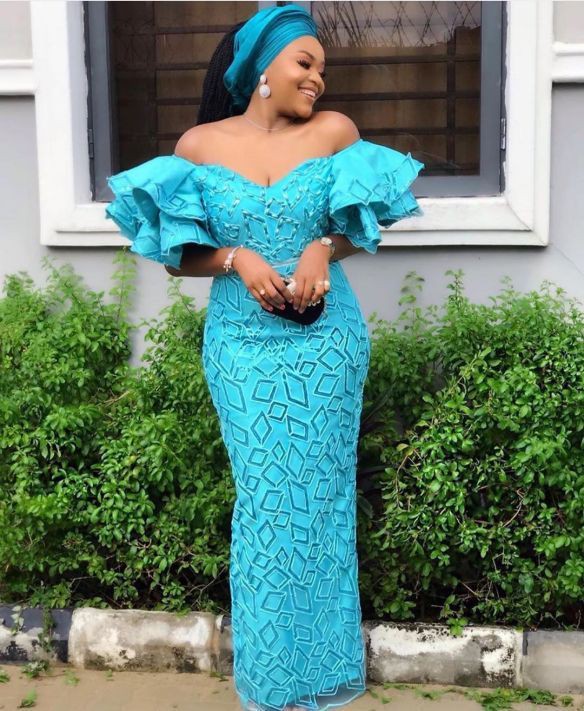 Asoebi lace gown styles, Aso ebi ...