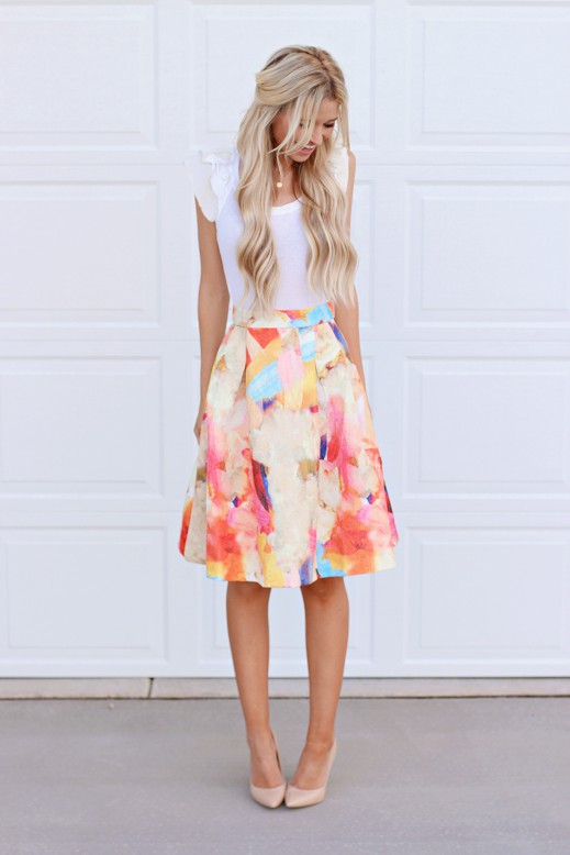 Eye catching cute easter outfits, Casual wear | Outfits With High Waisted  Skirts | Casual wear, party dress, Skirt Outfits