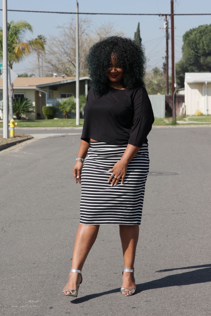 Pencil Skirt Dress Plus Size