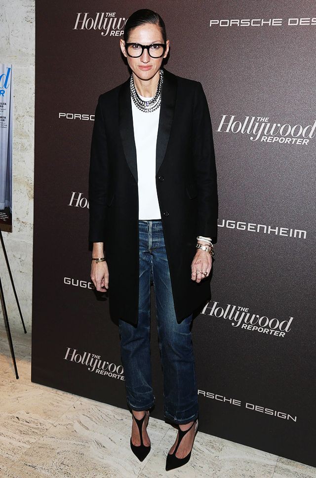 Check these! hollywood reporter, Jenna Lyons: winter outfits,  Jenna Lyons,  Camiseta blanca  