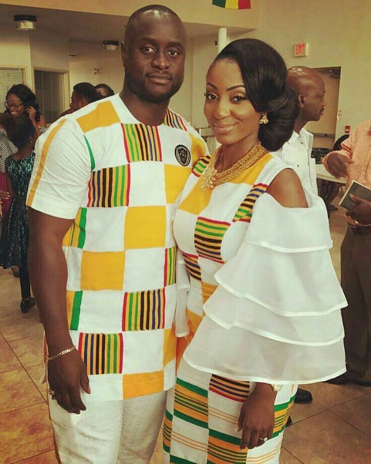 Modele tenue africaine couple, Kente cloth: African Dresses,  couple outfits,  Kente cloth  