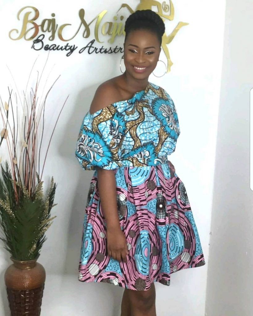 Check out stunning fashion model, Pattern M: fashion model,  Short African Outfits  