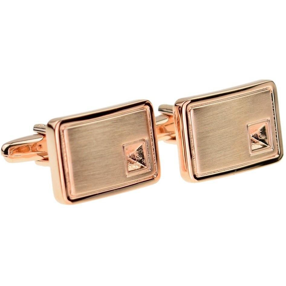 Iniital Personalised Rose Gold Cufflinks With Cabochon Recess £19.99: initial cufflinks  